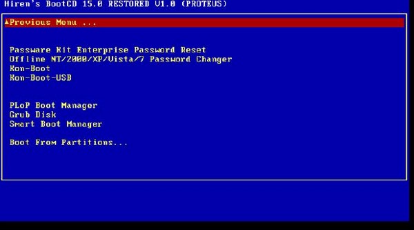 Hiren's boot на флешку. Hirens Boot reset password. Kon Boot.