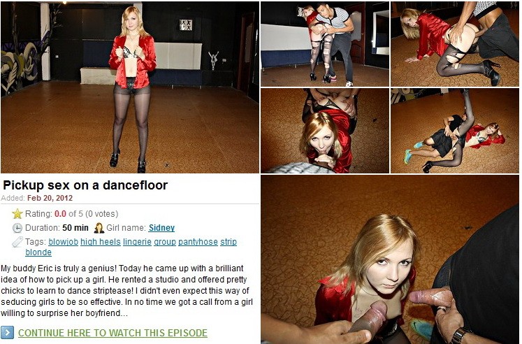 Pickup sex on a dancefloor
