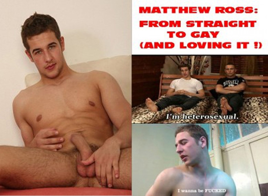 Matthew Ross: From Straight To Gay  / Мэттью Росс из натурала в педика